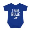 I Burp Blue Onesie
