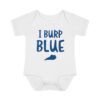 I Burp Blue Onesie - Image 4