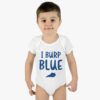 I Burp Blue Onesie - Image 5